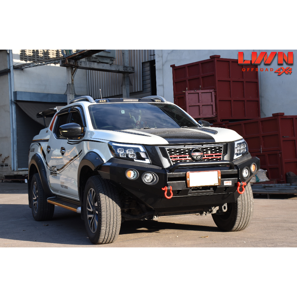 กันชนหน้า-navara-np300-รุ่น-fb-012-กันชนเหล็กแบรนด์-lwn4x4-กันชนออฟโรดนาวาร่า-offroad-bullbar-nissan