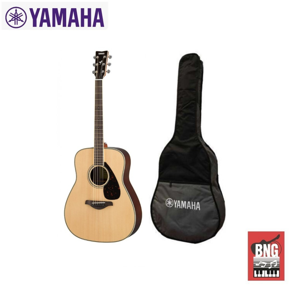 yamaha-fg830-กีตาร์โปร่ง-แบรนด์ดัง-ยามาฮ่า-เสียงดี-สดใส-กังวาน-แถมกระเป๋า-yamaha