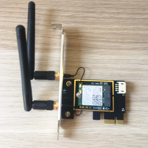 WIFI card Pci-ex1 สำหรับเครื่องPC WiFi 5G 2.4-5.0GHz Intel Dual Band ...