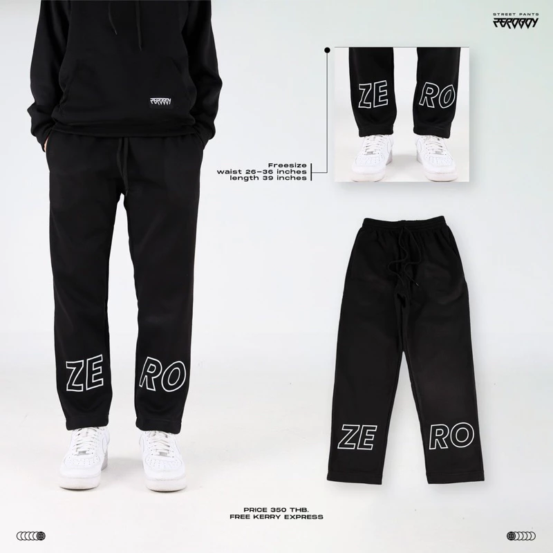 ZEROBOY - กางเกงขายาว Zeroboy ผ้าสำลี https://wayoza.com