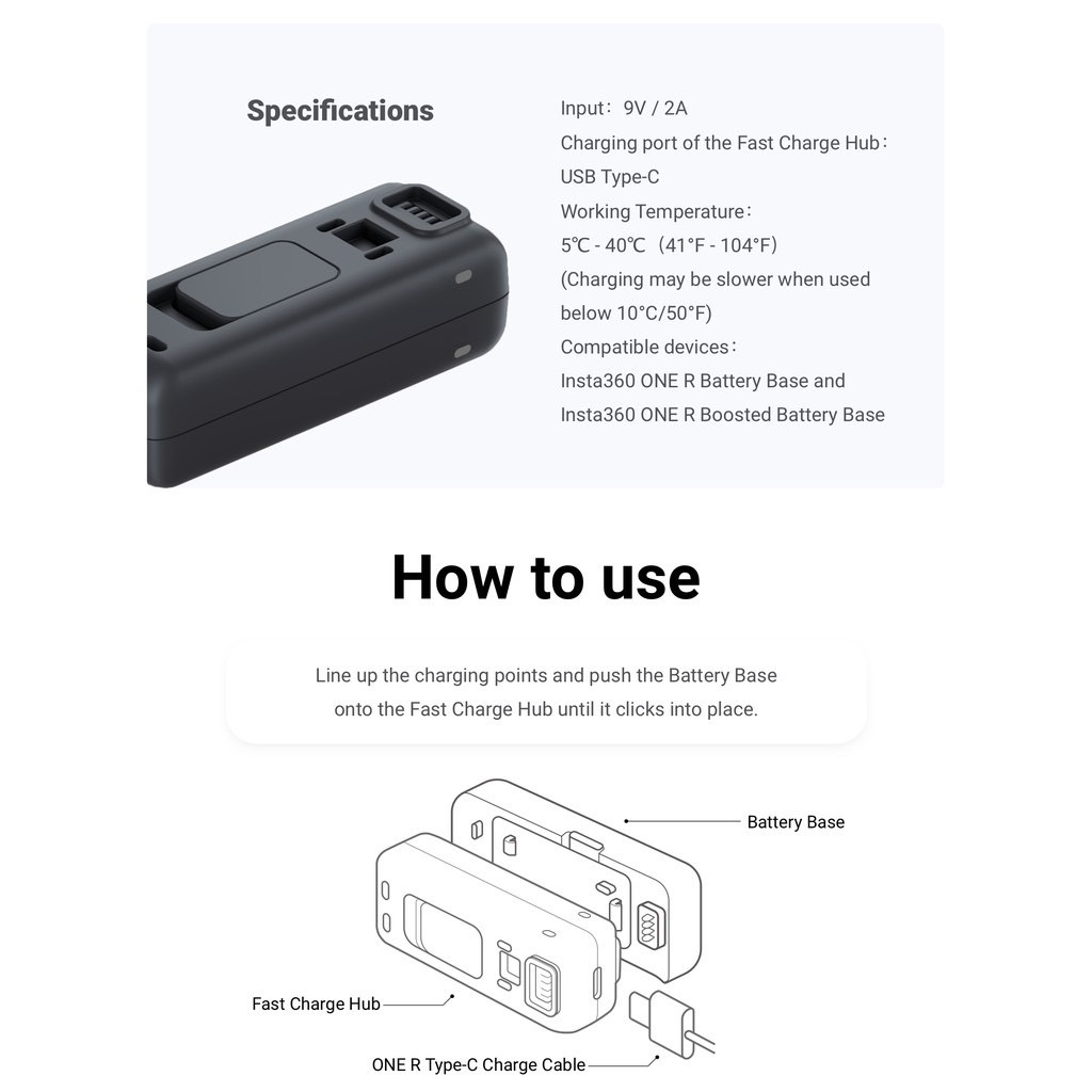 insta360-one-r-rs-battery-base-and-fast-charge-hub-charger-แท่นชาร์จ-แบตเตอรี่-ความเร็วสูง-ชาร์จ-batt-แบต