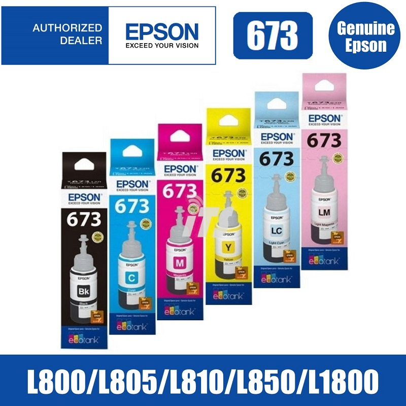 epson-t673-น้ำหมึกเติมแท้-epson-l800-l805-l810-l850-l1800-bk-c-m-y-lc-lm-เลือกสีที่ช่องตัวเลือกสินค้า