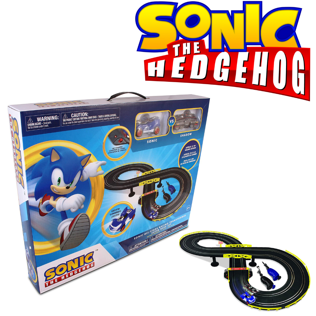 ชุดแข่งรถNKOK Sonic & Shadow RC Slot Car Set Race Set Vehicle ราคา2,990 บาท Shopee Thailand