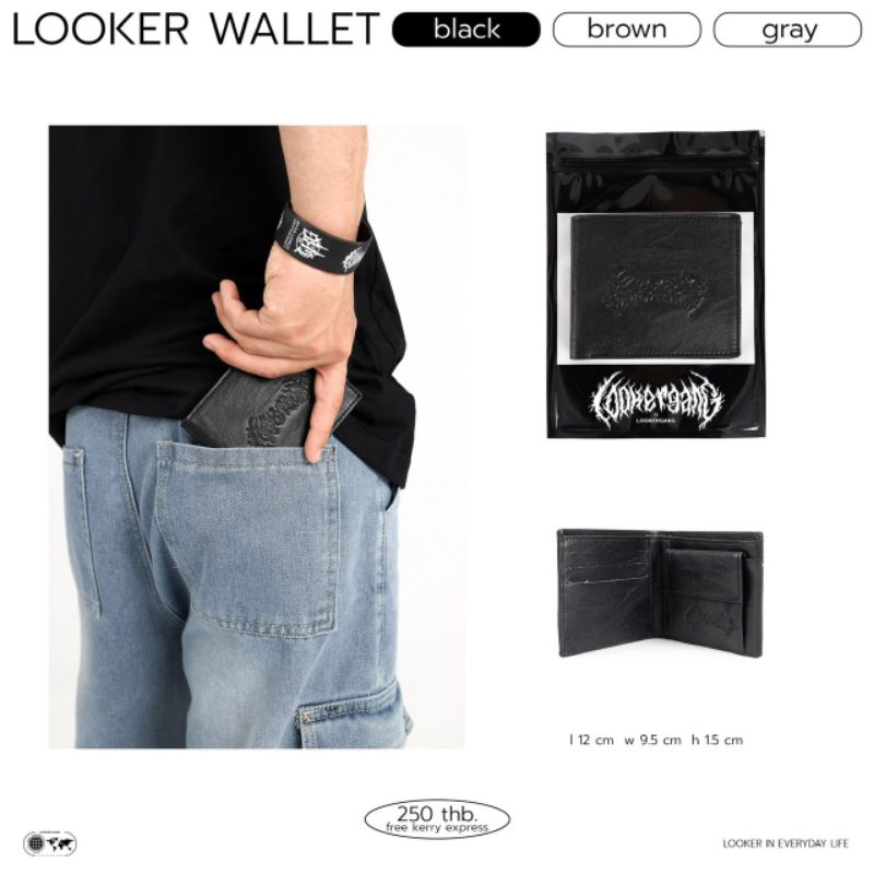 looker-wallet-กระเป๋าสตางค์ผลิตจากหนังpu-พรีเมี่ยม-พร้อมส่ง