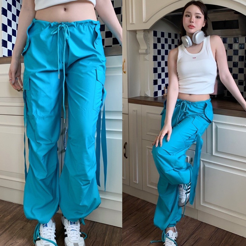 พร้อมส่ง-cargo-pant-summer-มาแล้วค้า-กางเกงคาโก้สีสันสดใส-summerสุดๆ-สีสวยทุกสี-ดีเทล-มีกระเป๋าใช้งานได้จริง