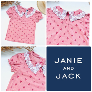 Janie and Jack “Flora Candy Pink Top”