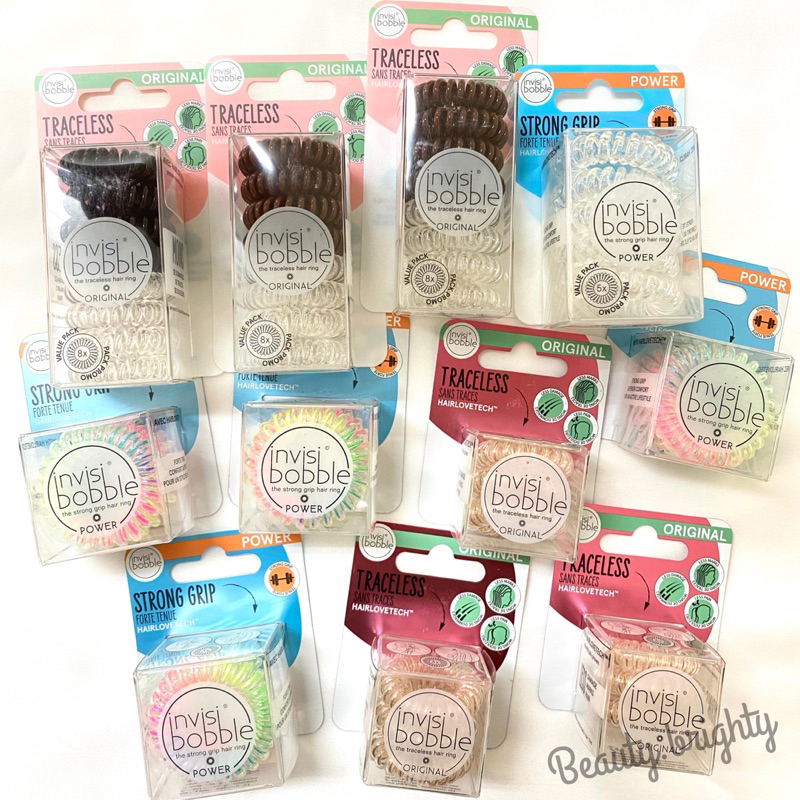 ถูกสุด-ยางรัดผม-invisibobble-ของแท้-100-แยกเส้นขาย-ราคาน่ารัก-คละสีได้