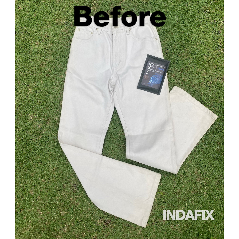 ภาพหน้าปกสินค้าสีย้อมผ้า INDAFIX สำหรับย้อมกางเกงยีนส์เส้นใยธรรมชาติ ขนาด 50 กรัม จากร้าน kosinboon บน Shopee
