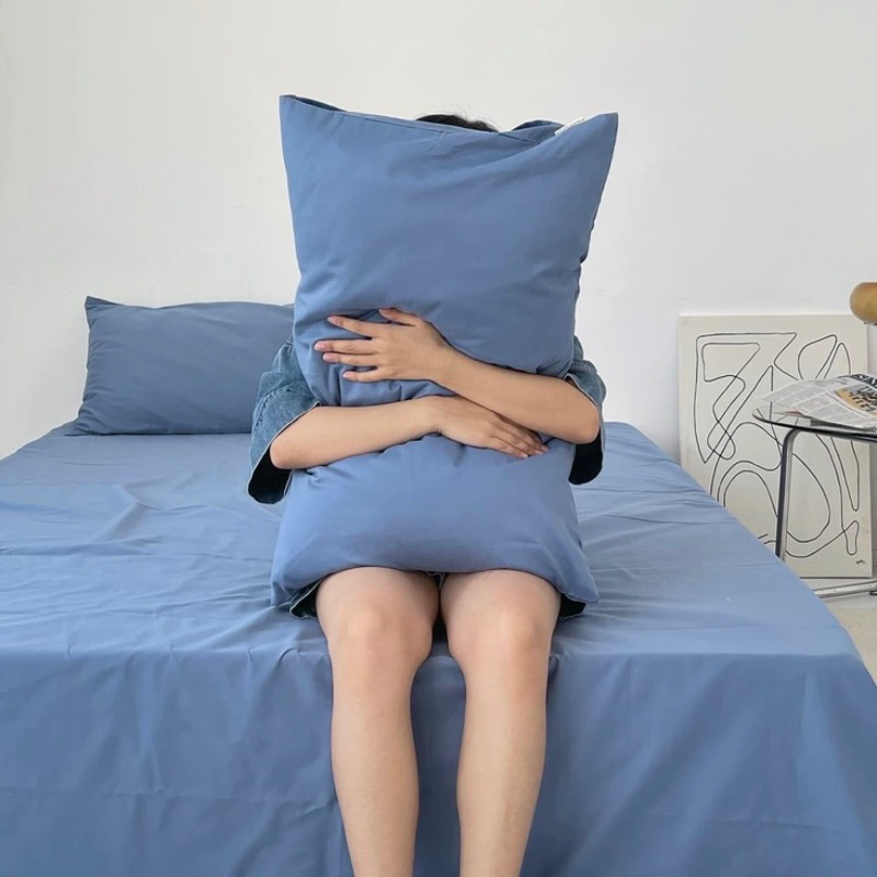 ชุดผ้าปูที่นอนพร้อมผ้านวม-สีฟ้าคราม