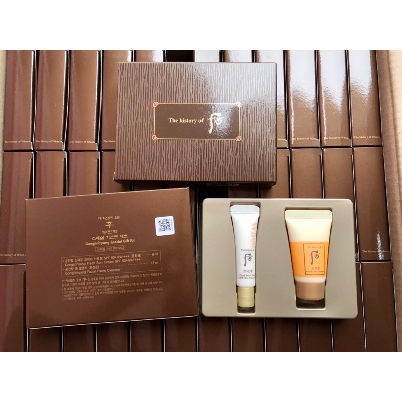 Crème Solaire The History Of Whoo Fresh Sun Cream SPF50+ PA++++ - Échantillons 1ml X 20 - Neuf