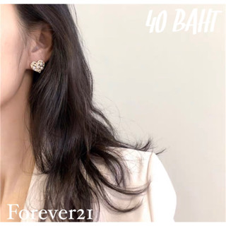 **พร้อมส่งส่งจากในไทย** Forever21 ต่างหูสีทองหัวใจน่ารักมากๆ   🍑ราคา 40 บาท/ เซต 🍑