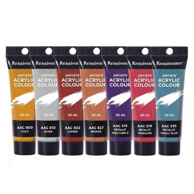 Renaissance Acrylic Colours Tube 20 ml. I สีอะคริลิคหลอดขนาด 20 มล. ...