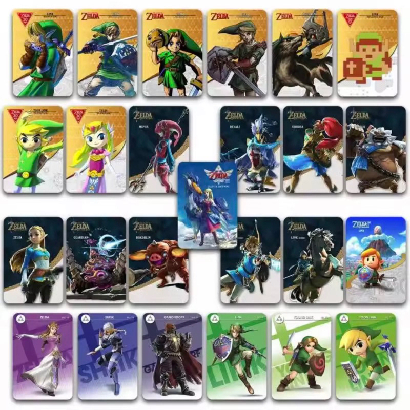 Amiibo Card Zelda Breath of the Wild 25(4)/36/37 ใบ ใช้กับ Zelda Tears ...