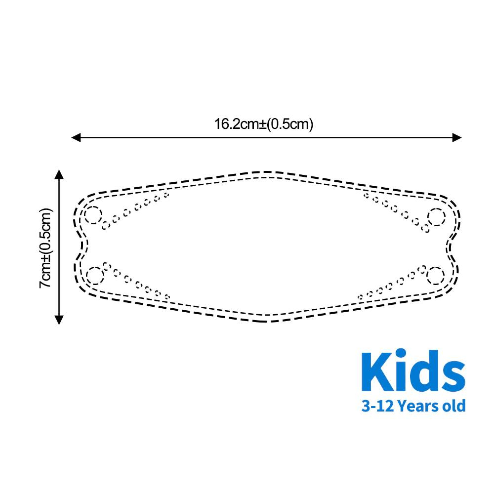 ahhyahhshop-10-ชิ้น-หน้ากากเกาหลี-สำหรับเด็ก-kn95-หน้ากาก-3d-หน้ากากเด็กมีประสิทธิภาพการกรองไม่น้อยกว่า-95-ป้องกันฝุ่น