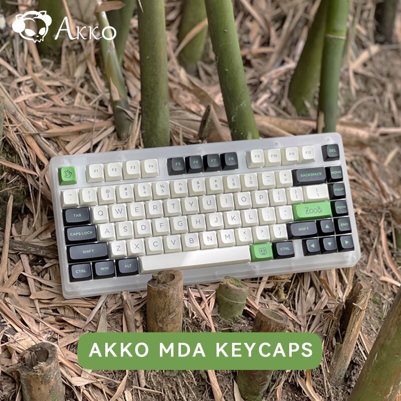 ภาพหน้าปกสินค้าคีย์แคป AKKO PBT Double-Shot Keycap set - Panda (MDA profile) 227 ปุ่ม PBT Keycaps Set จากร้าน keypro บน Shopee