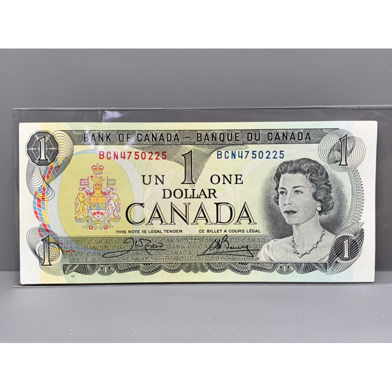 ธนบัตรรุ่นเก่าของประเทศแคนาดา-ชนิด1dollar-ปี1973