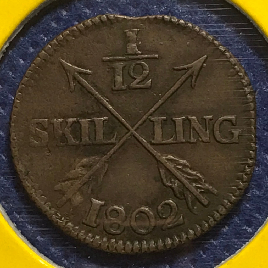 special-lot-no-60506-ปี1802-สวีเดน-1-12-skilling-เหรียญสะสม-เหรียญต่างประเทศ-เหรียญเก่า-หายาก-ราคาถูก