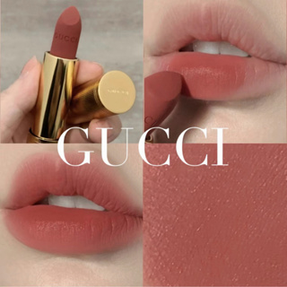 สินค้า ลิปสติก Gucci Rouge A Levres Lipstick Matte Lip Colour 3.5g #208 gucci lip ลิปสติกแมท เครื่องสำอาง แท้ 100%