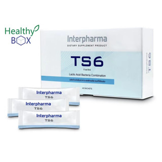 ภาพขนาดย่อของภาพหน้าปกสินค้าTS6 100% Interpharma Probiotic โพรไบโอติก 45 ซอง1 กล่องโปรไบโอติกแบคทีเรีย 6 ชนิด EXP.01/2025 จากร้าน _2ofwnx37u บน Shopee ภาพที่ 1