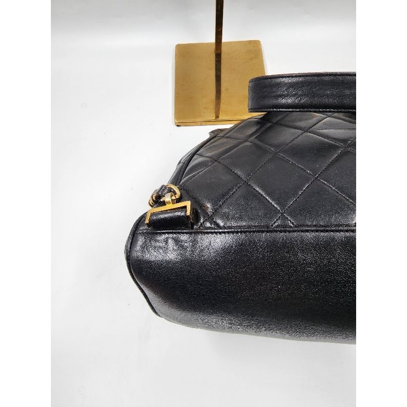 chanel-backpack-big-logo-vintage-bag-black-lambskin