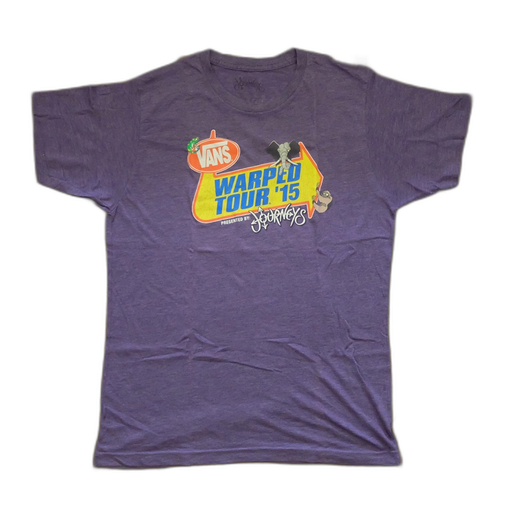 Warped Tour 2015 อก 22 นิ้ว ยาว 29 นิ้ว สีม่วง มือสอง ของแท้ Shopee