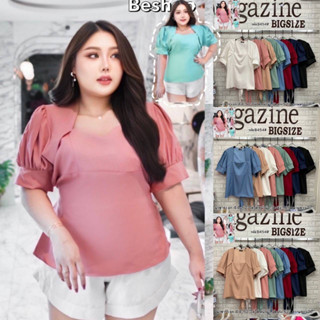 🎈Plussize เสื้อคนอ้วน🎈 📌ไซร์ 44”-52ใส่ใด้ 📌หน้าผ้า..วัดจริง 52”