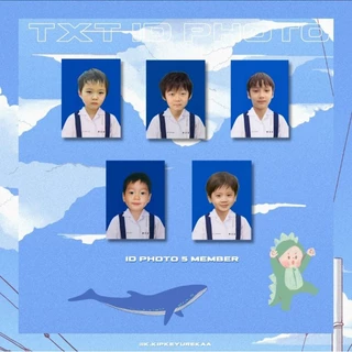 [ พร้อมส่ง ] TXT ID PHOTO SET รูปติดบัตรนักเรียนเด็กอนุบาลหมีน้อย ทีบายที ทีเร้ก Tomorrow x Together