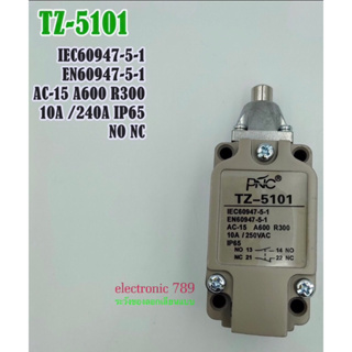 ลิมิตสวิตซ์LIMIT SWITCH PNC TZ-51- ,ลิมิตสวิตซ์ IEC60947-5-1 EN60947-5-1 AC-15 A600 R300 10A /250VAC IP65 NO NC