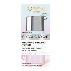 (65 ml.) LOREAL GLYCOLIC-BRIGHT GLOWING PEELINE TONER ลอรีอัล ไกลโคลิค-ไบรท์ โกลว์อิ้ง ฟิลลิ่ง โทนเนอร์