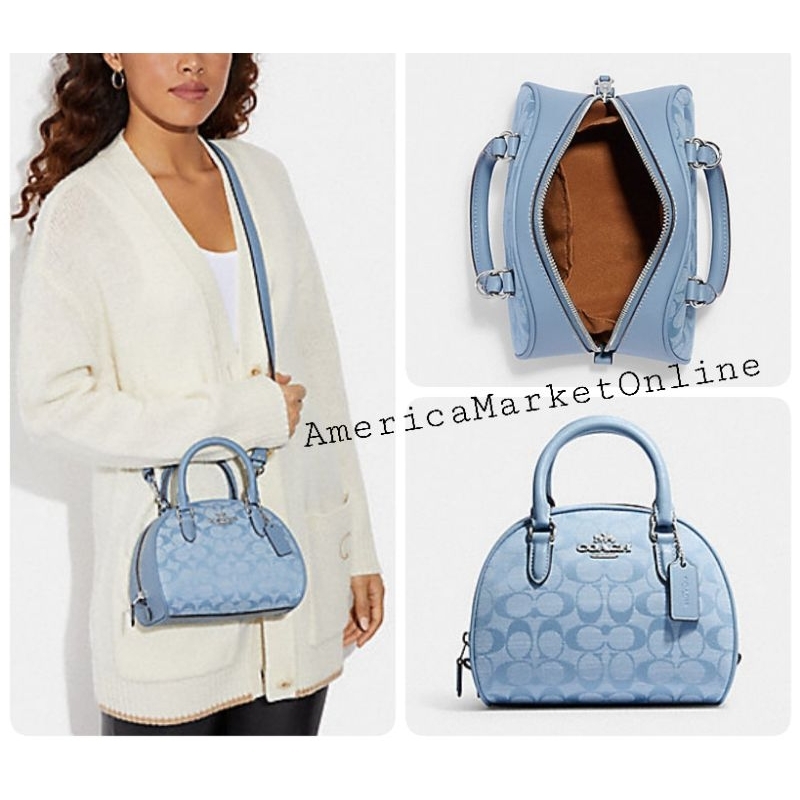 กระเป๋า-coach-sydney-satchel-in-signature-chambray-coach-ch140