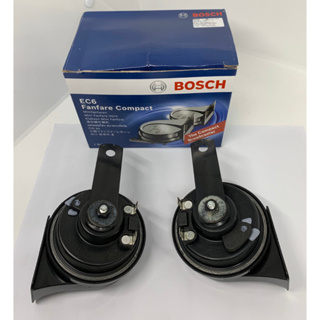 แตรรถยนต์ Bosch EC6 Fanfare Compact แตรหอยโข่ง (สีดำ) ของแท้!!