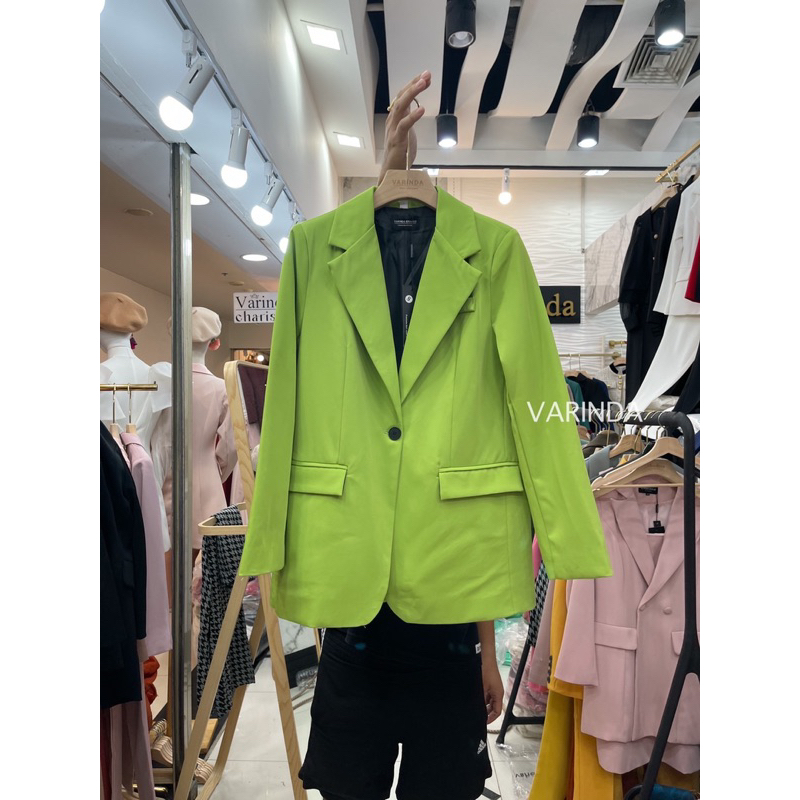 code-131-blazer-ทรง-oversize-เสื้อสูทสีเขียว-งานป้าย-varinda