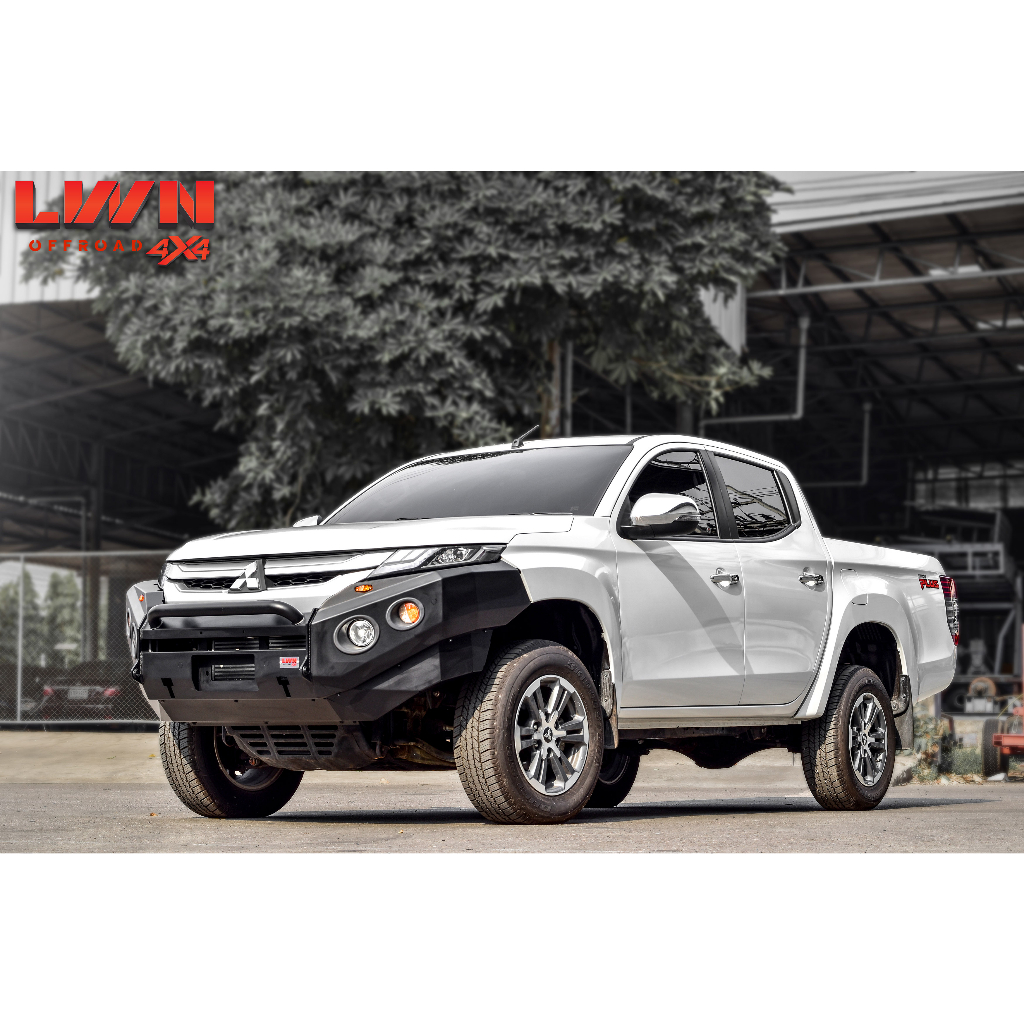 กันชนหน้าtriton-2019-2023-รุ่น-fb-012-กันชนเหล็กดำ-off-road-bumper-แบรนด์-lwn4x4-mitsubishi-triton-กันชนไทรทันออฟโรด