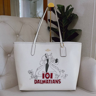 Coach Disney Cruella 101 Dalmations Motif City Tote Bag