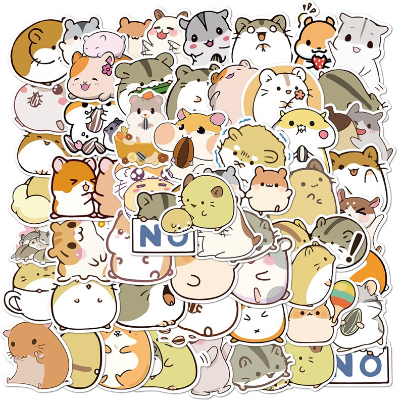 สติ๊กเกอร์-hamster-441-แฮมเตอร์-50ชิ้น-hamtaro-น้องน่ารักน่ามาก-หนู-หนูแฮมเตอร์-แฮมทาโร่-แฮม-เตอร์-แฮม-ทา-โร่-ham-ster