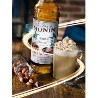 (KoffeeHouse) น้ำเชื่อม MONIN กลิ่น “Toasted Almond” โมนิน ไซรัปอัลมอนด์คั่ว Monin Toasted Almond Syrup บรรจุ 700 ml.