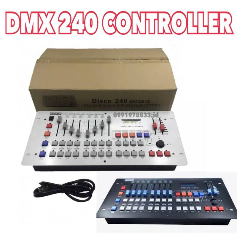 dmx-240-dmx-512-controller-กดเลือกตัวเลือก-บอร์ตควบคุมไฟ-ไฟพาร์-par-led-light-party-light-ไฟดิสโก้-ไฟดิสโก้เทค