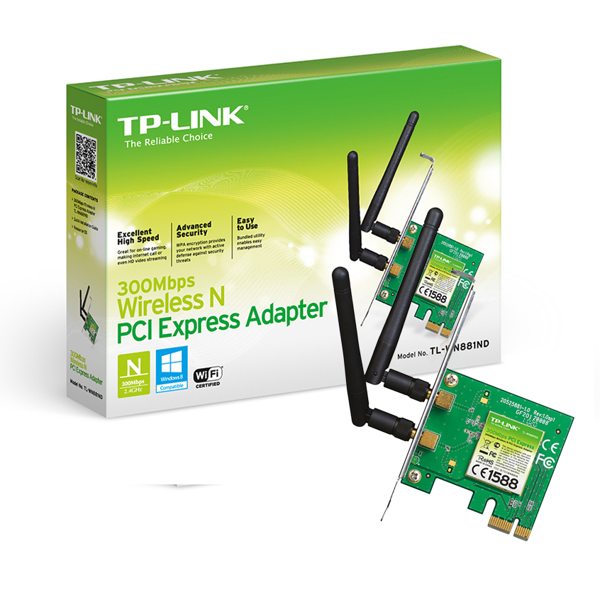 tp-link-tl-wn881nd-300mbps-wireless-n-pci-express-adapter-ของแท้-ประกันศูนย์-lifetime-warranty