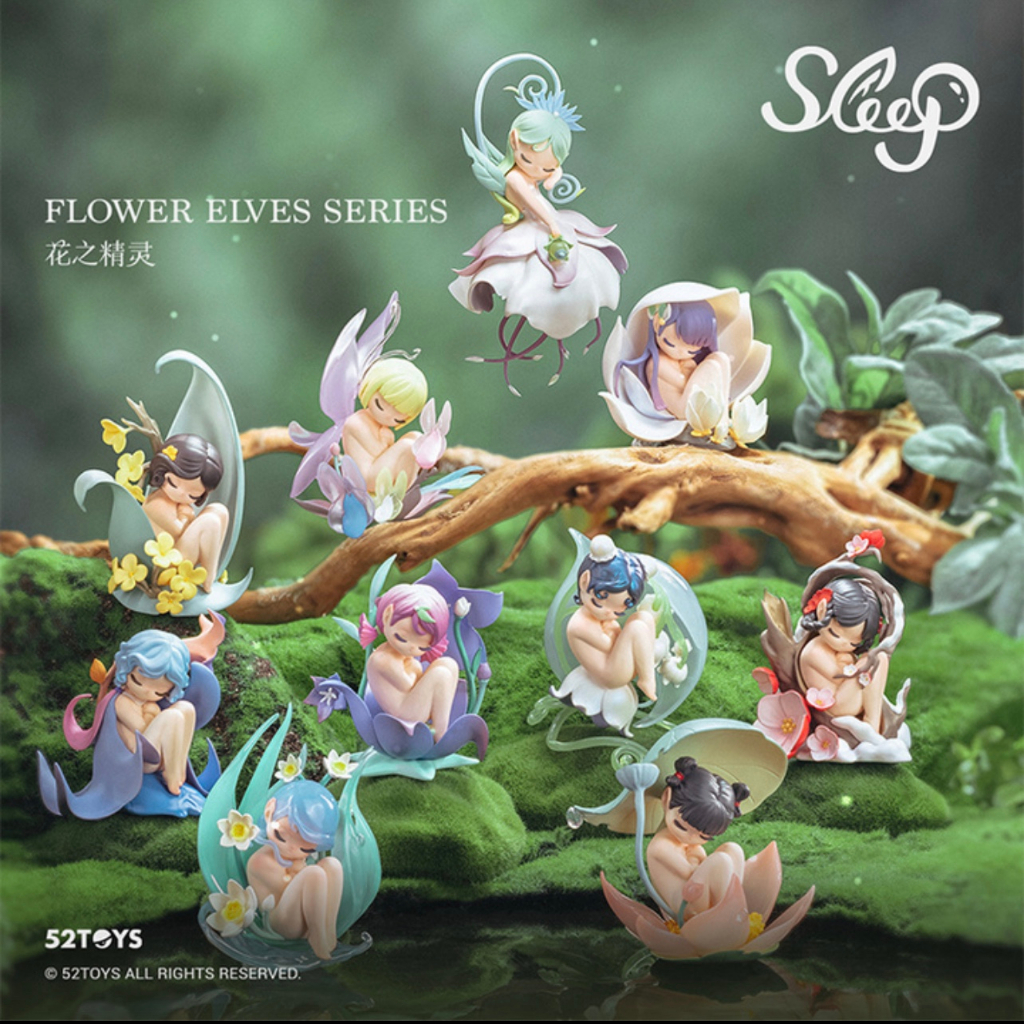📌[พร้อมส่ง]📌โมเดลกล่องสุ่ม Sleep Flower Eleves Series By 52Toys งาน ...