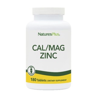 NaturesPlus Nature s plus Calcium Magnesium Zinc 1000 500 75 mg แคลเซียม แมกนีเซียม ซิงค์ วิตามิน แร่ธาตุ