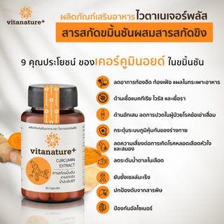 ภาพขนาดย่อของภาพหน้าปกสินค้าvitanature+ Curcumin Extract with Ginger Extract 8 กระปุก ไวตาเนเจอร์พลัส สารสกัดขมิ้นชันและขิง จบปัญหาเรื่องกระเพาะ จากร้าน vitanature บน Shopee ภาพที่ 3