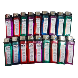 ไฟแช็ค MOTO  Lighters ไฟแช็ค ไฟฟู่ ไฟแรงสูง 3สีทนแรงดัน คละสี ( 36 PC )