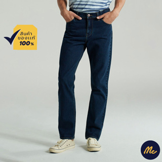 สินค้า Mc JEANS กางเกงยีนส์ผู้ชาย กางเกงยีนส์ แม็ค แท้ ผู้ชาย กางเกงยีนส์ขายาว เอวกลาง (Straight) สีเข้ม ทรงสวย ใส่สบาย MARZ128