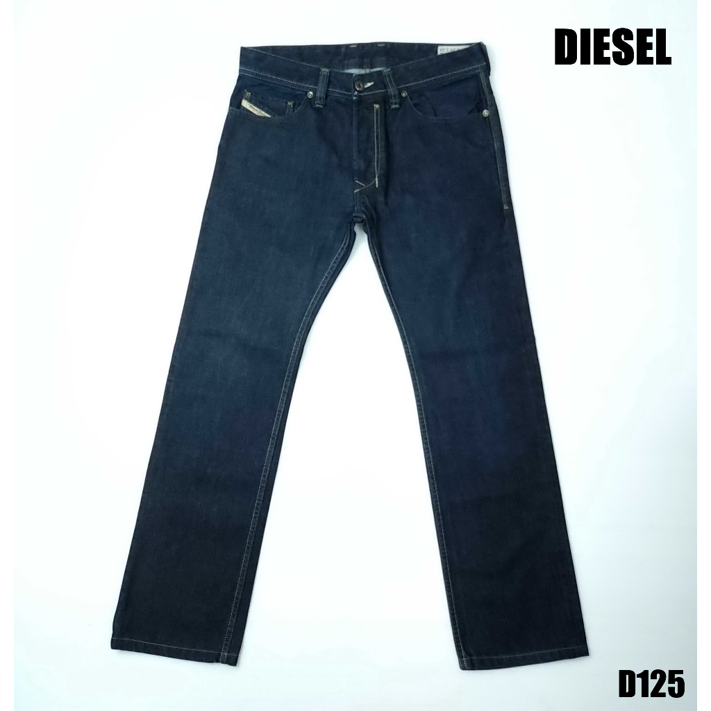 ยีนส์-diesel-เอว-32-ผ้าด้าน-สีเข้ม-ขากระบอกเล็ก