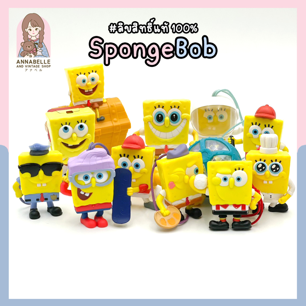 โมเดลสปอนจ์บ๊อบ-spongebob-ของเล่นแมค-ของเล่นมือสองญี่ปุ่น-ลิขสิทธิ์แท้