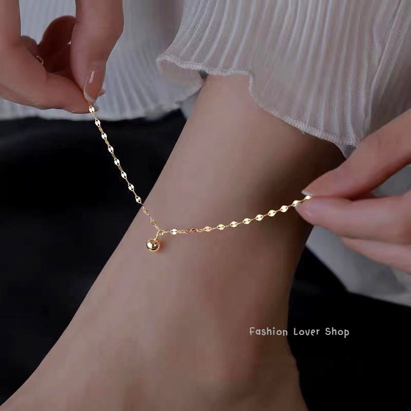 สร้อยข้อเท้า-สร้อยข้อเท้าสำหรับผู้หญิง-anklet-สร้อยข้อเท้าแฟชั่น-สร้อยข้อเท้าสแตนเลส-เรียบหรู