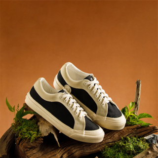 BIKK - รองเท้าผ้าใบ รุ่น "Wind" Black-Cream Sneakers Size 36-45