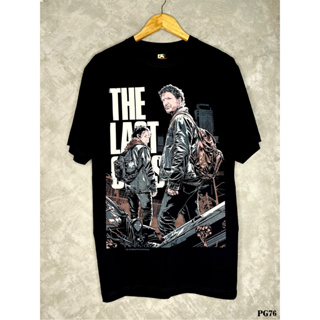 TheLastOfUsเสื้อยืดสีดำสกรีนลายPG76