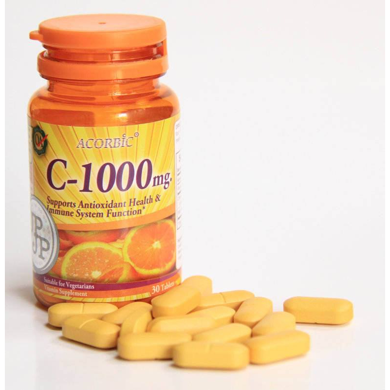 วิตามินซี-acorbic-c-1000-mg-ของแท้-30เม็ด-c1000-ราคาต่อ-1-ชิ้น