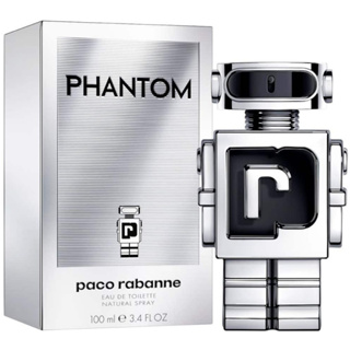 Paco Rabanne Phantom EDT 100ml กล่องซีล น้ำหอมสำหรับผู้ชาย จากปาโก ราบานน์ กลิ่นหอมแห่งอนาคต